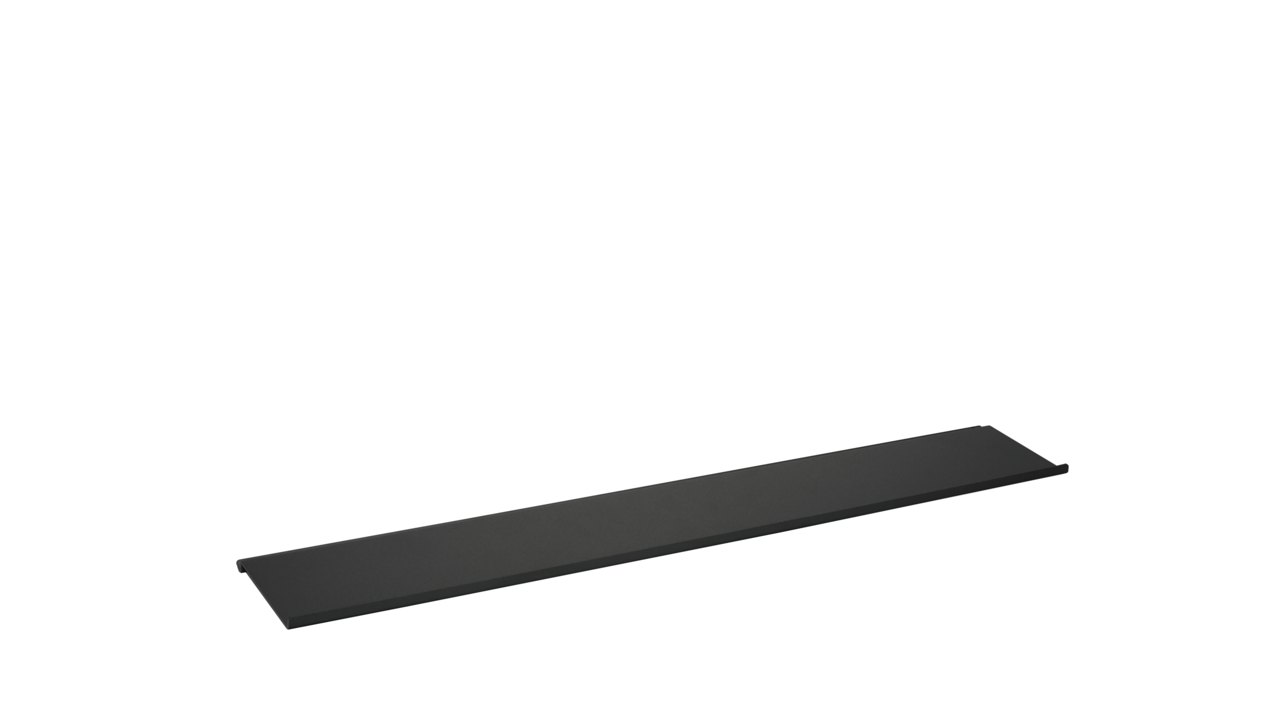 Linero MosaiQ Obere Ablage lang, schwarz matt Linero MosaiQ Obere Ablage lang, schwarz matt