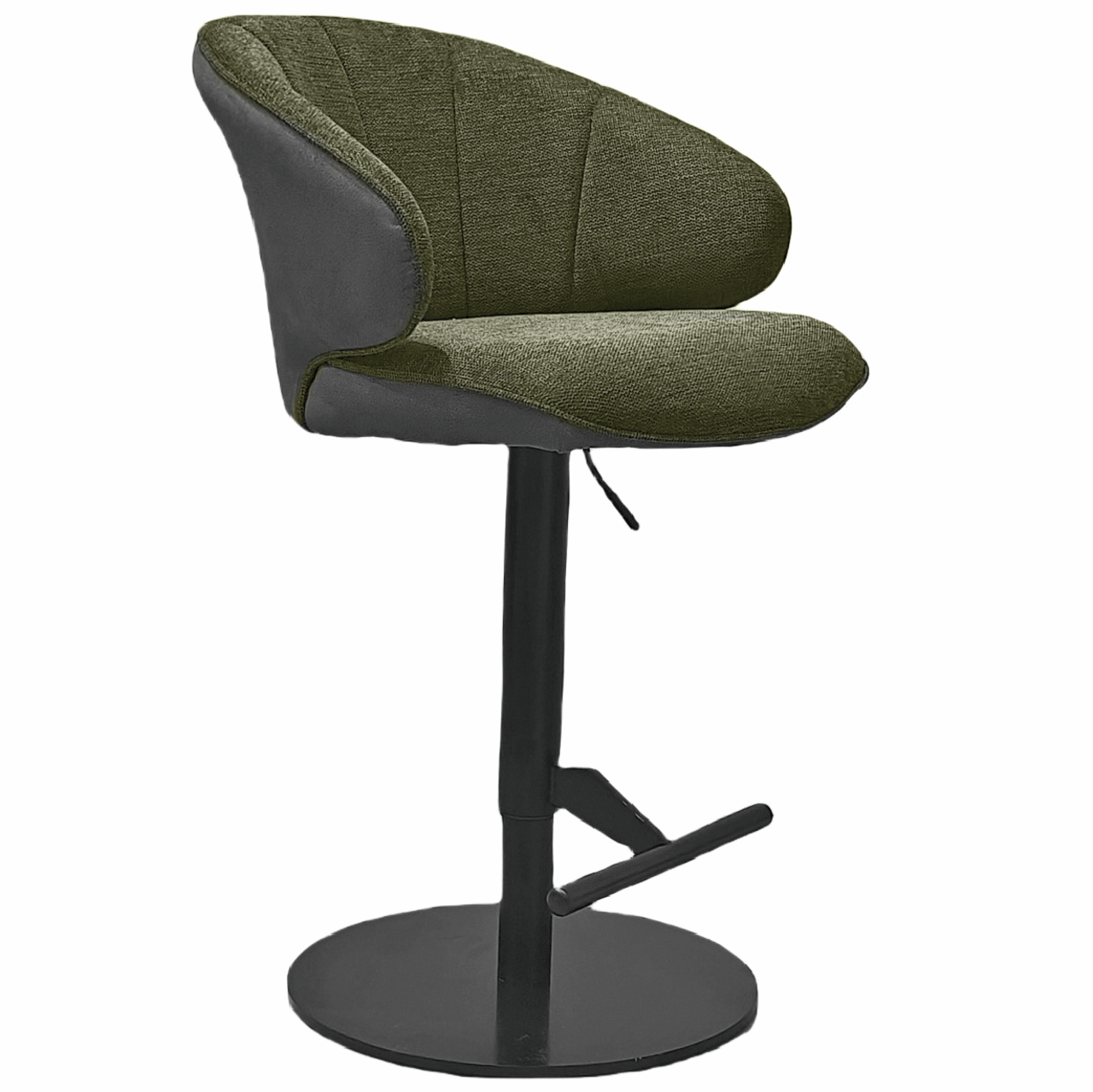 Brezo AS, frame black matt, round, cover green Brezo AS, frame black matt, round, cover green