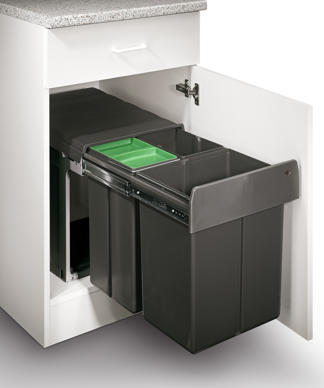 WESCO® Profiline Trio-Master® 410 S/400-3, mit Biodeckel, anthrazit