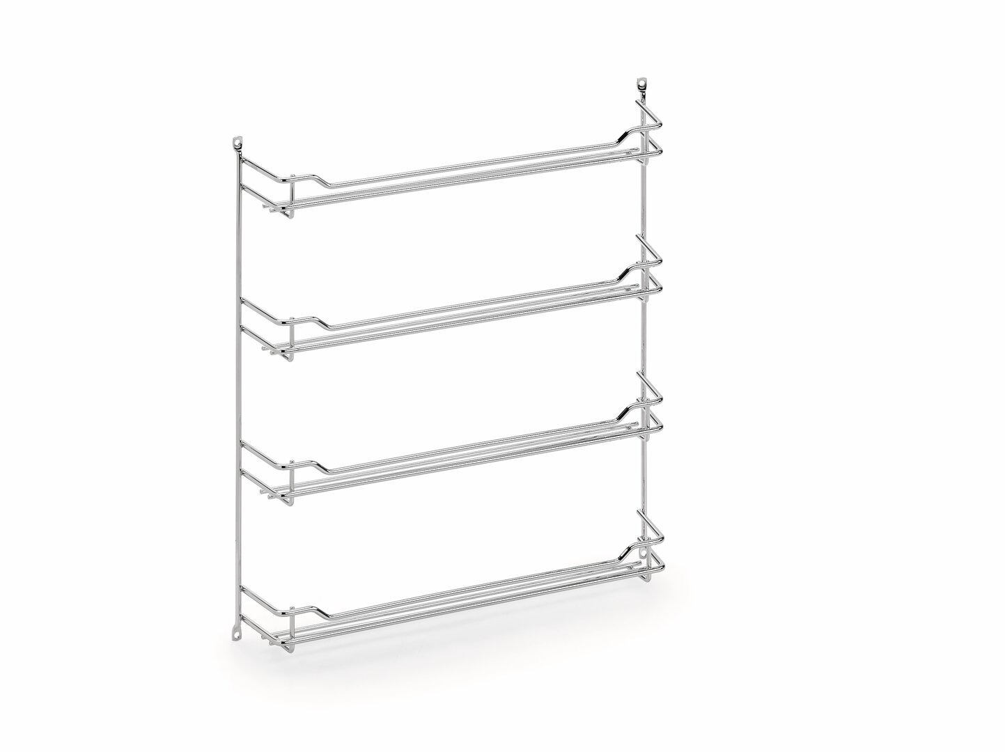 Gewürzbord chrom 1, für 4 x 3 Dosen, H 425, B 202, T 66 mm