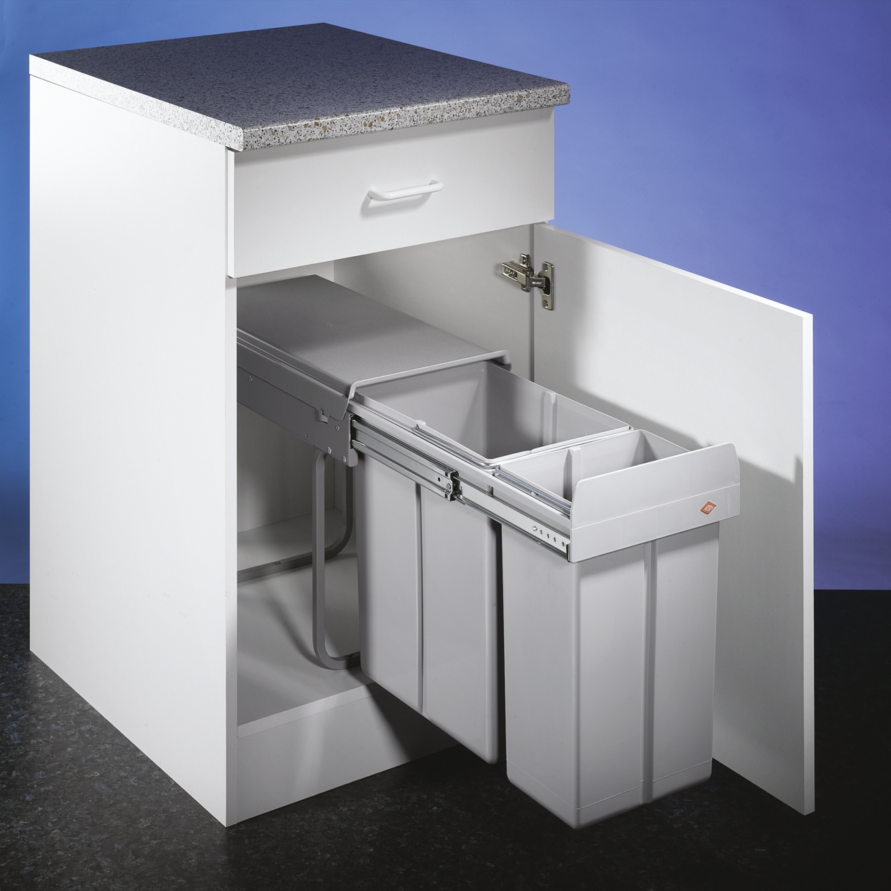 WESCO® Traditionline Double-Boy® 410 S/300-2, aluminium grey