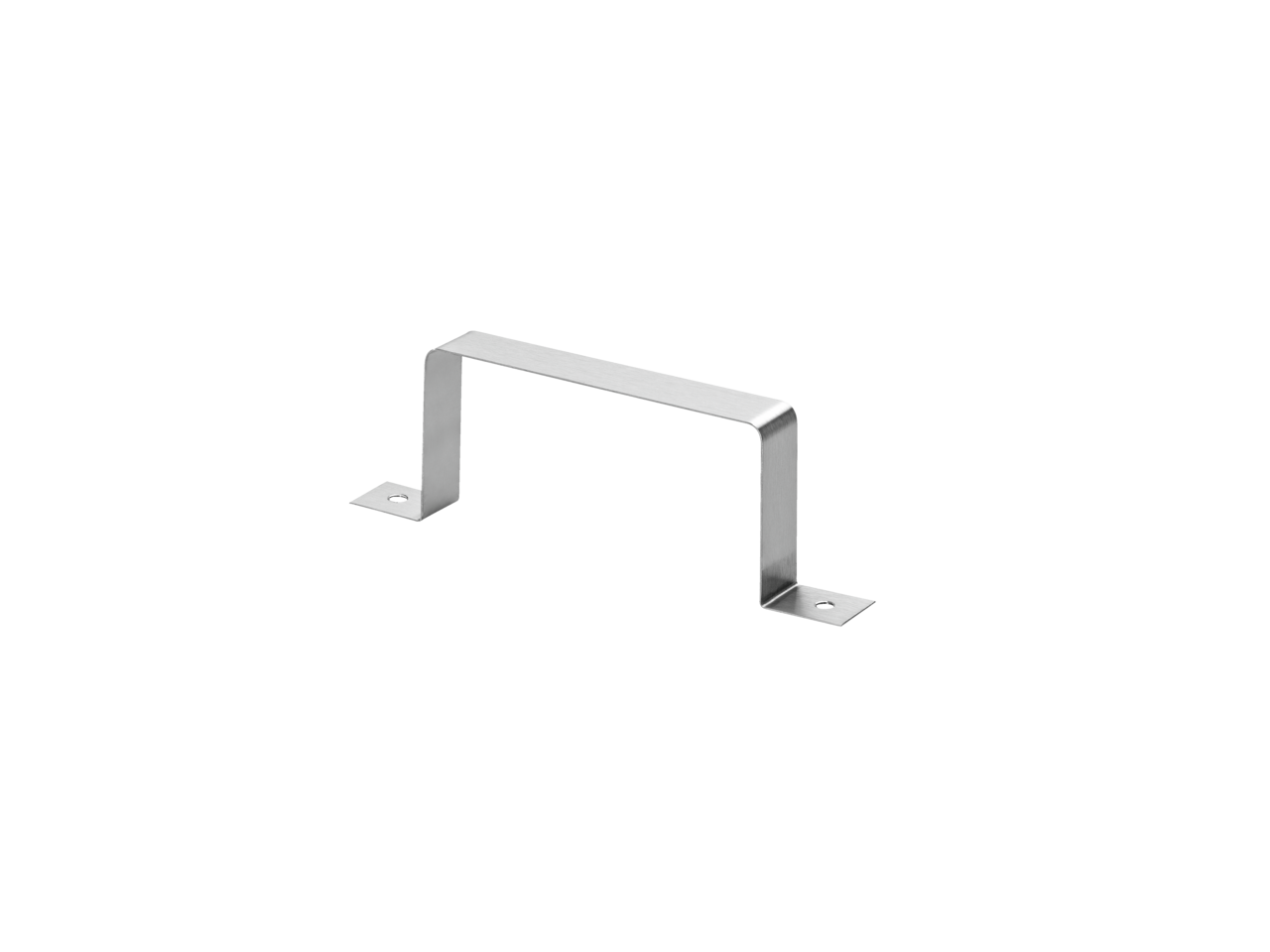 Fixation pour conduite plate 100, acier inox