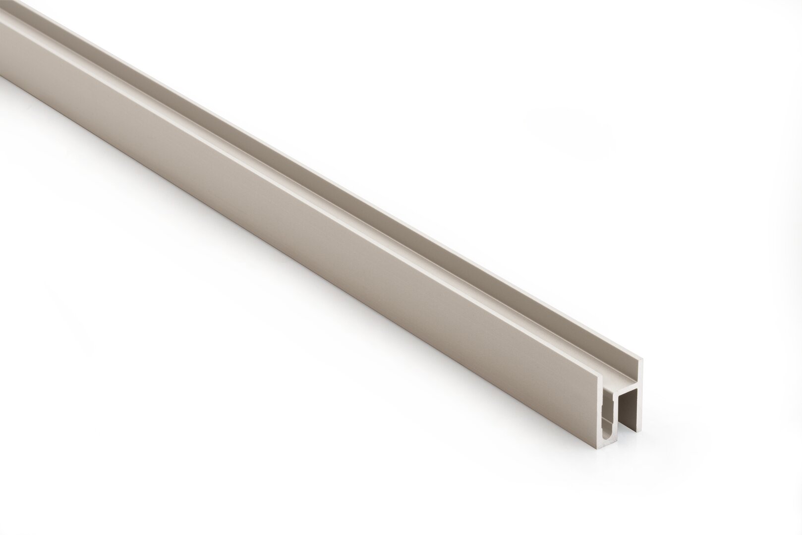 Andy aluminium profile, L 2600 mm, stainless steel coloured