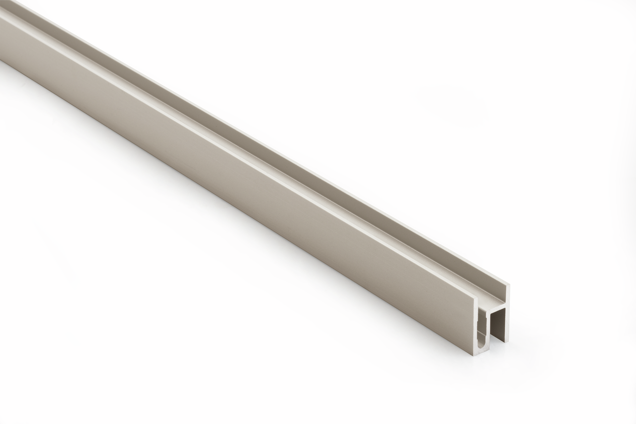 Andy aluminium profiel, L 2600 mm, roestvrij staalkleurig