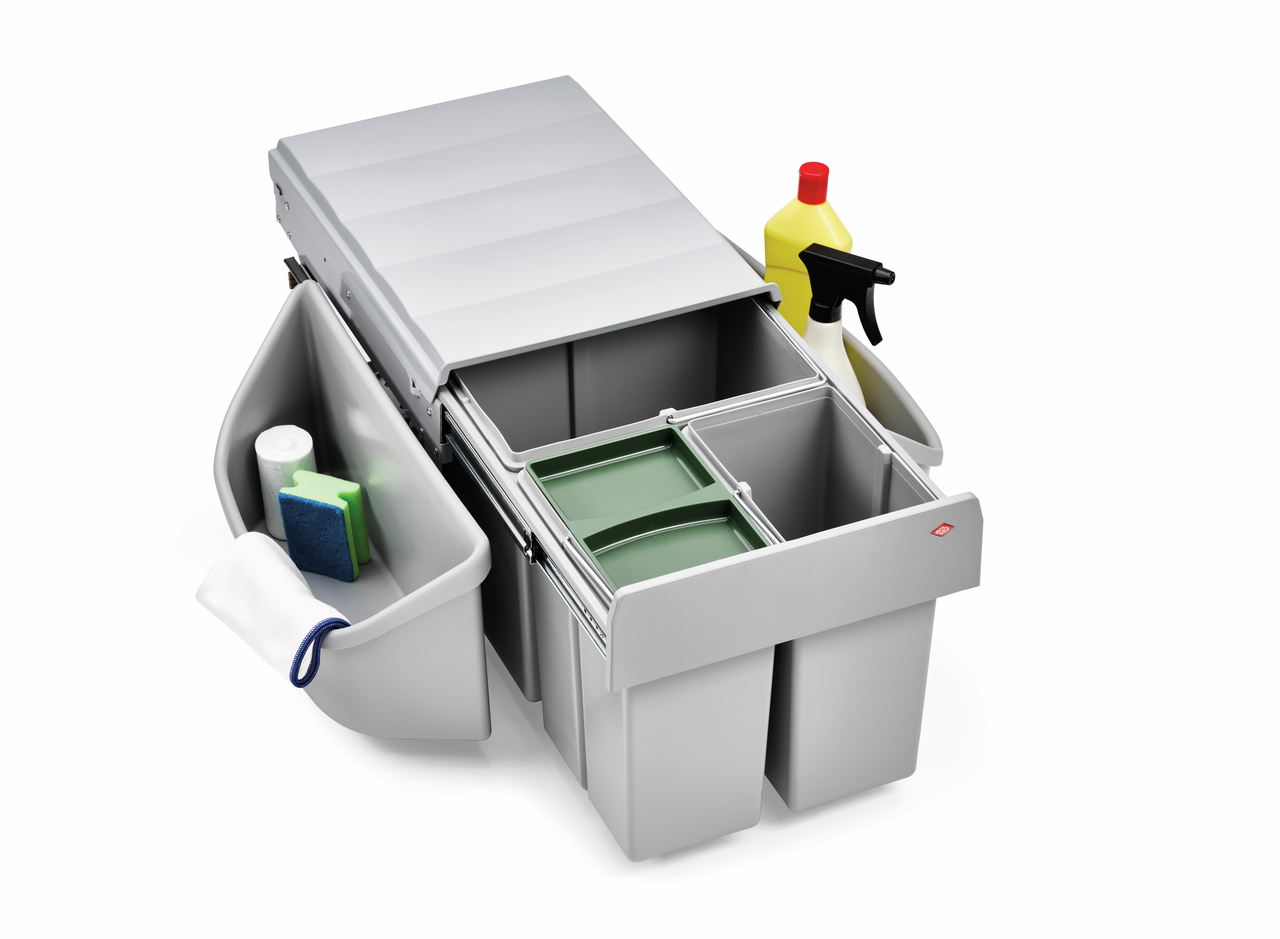 WESCO® Traditionline Trio-Master® Corner 360 S/400-3, mit Biodeckel, alugrau