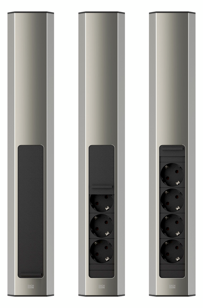 Casia 2L power strip, stainless steel coloured