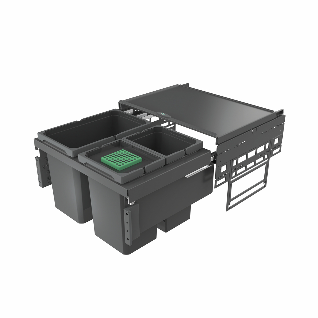 Cox® Base 360 S/600-3, avec couvercle bio, anthracite, H 360 mm