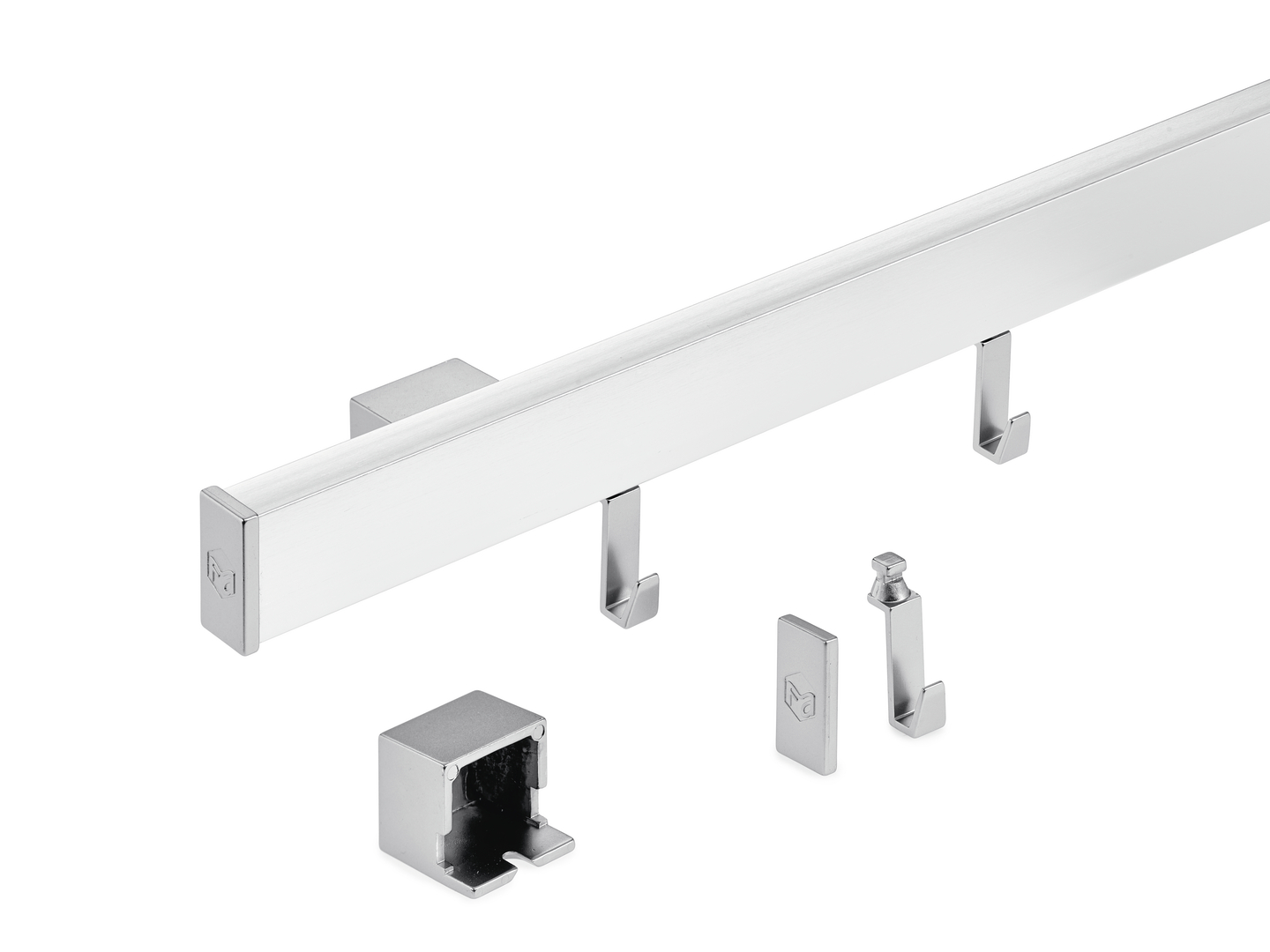 Alto Set, edelstahlfarbig, L 600 mm