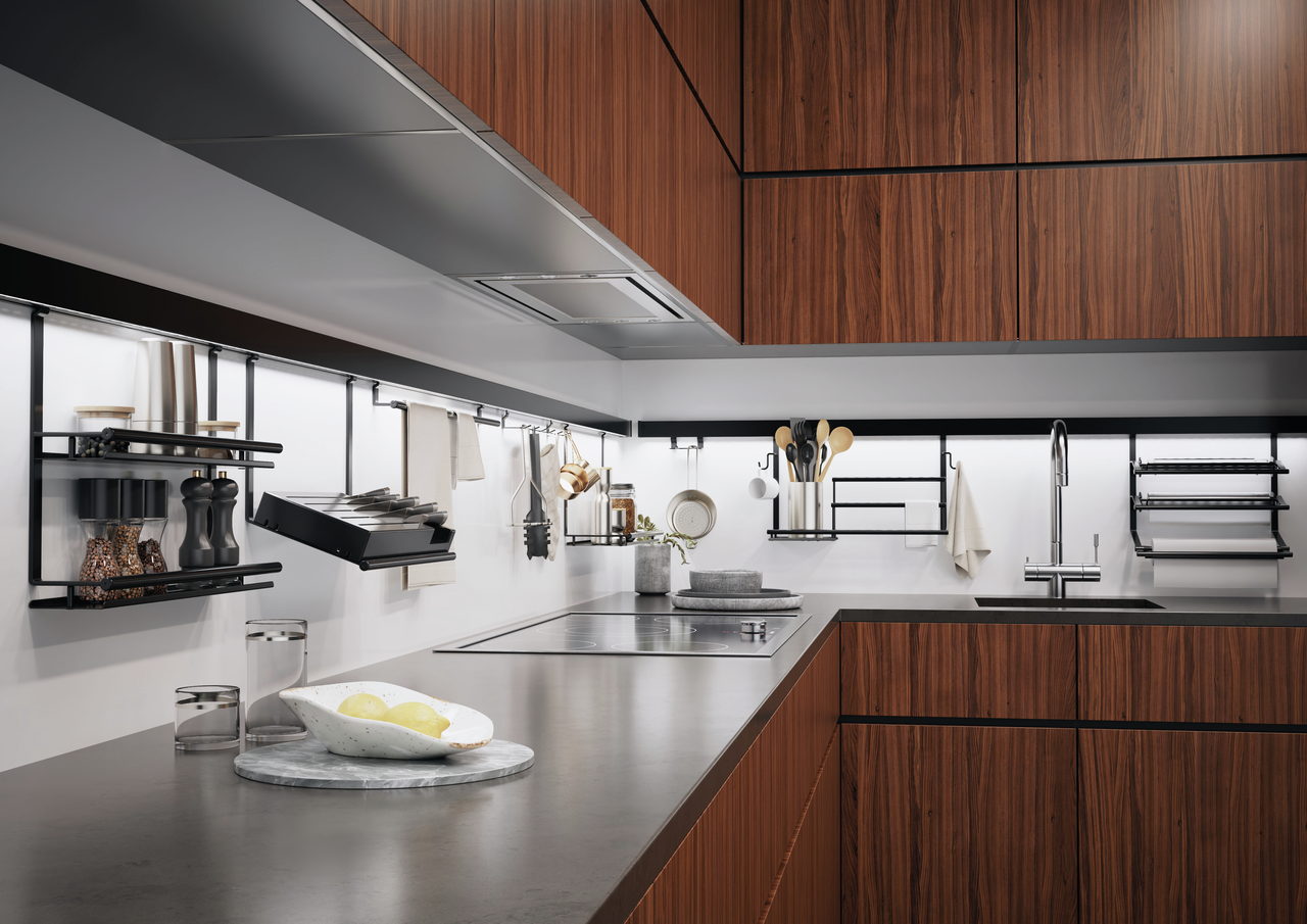 Linero Style Profilleisten Set, L 1500 mm, schwarz matt