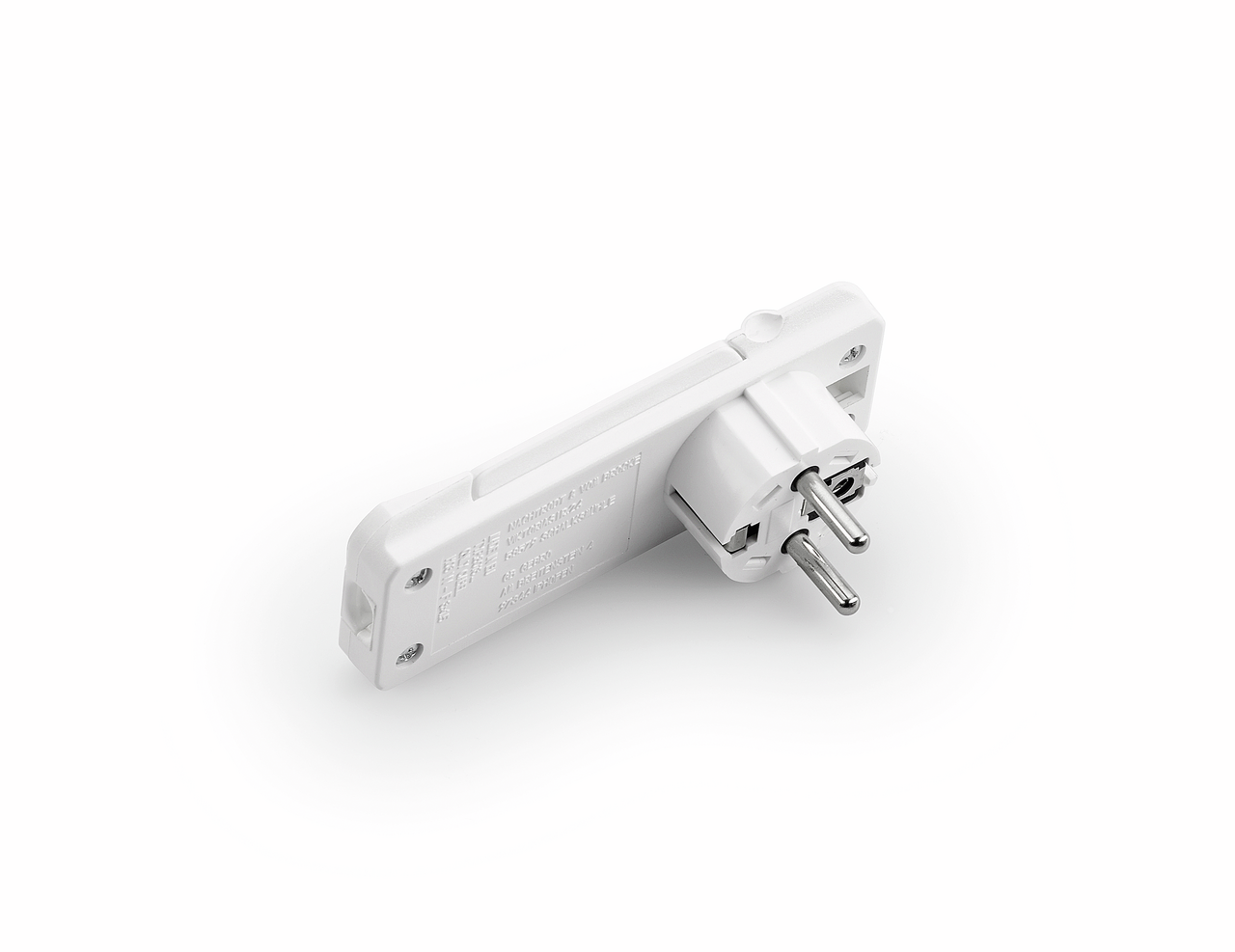 Flachstecker, weiß  Flachstecker, weiß