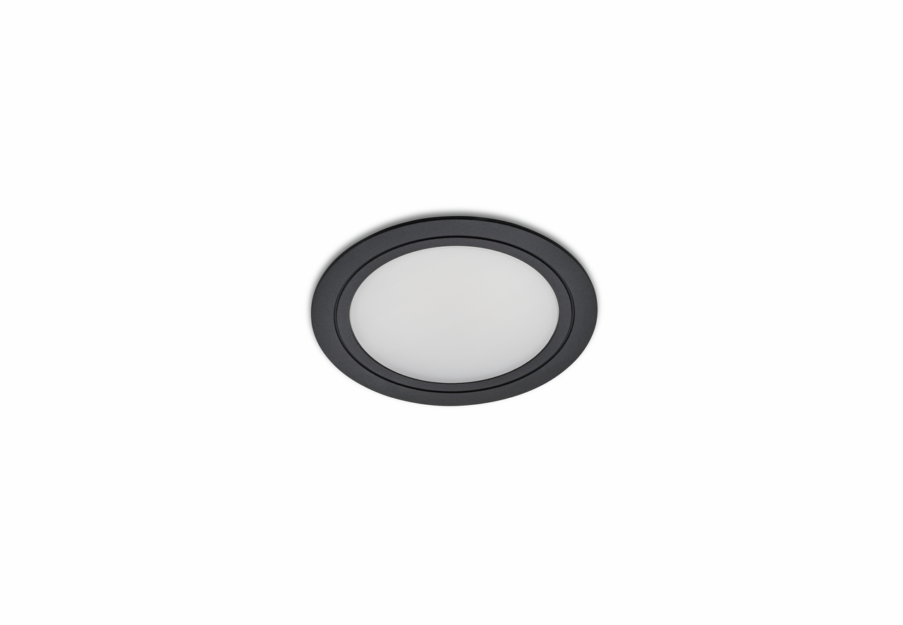 Anelli Farbwechsel LED 2, Einzelleuchte ohne Schalter, schwarz matt