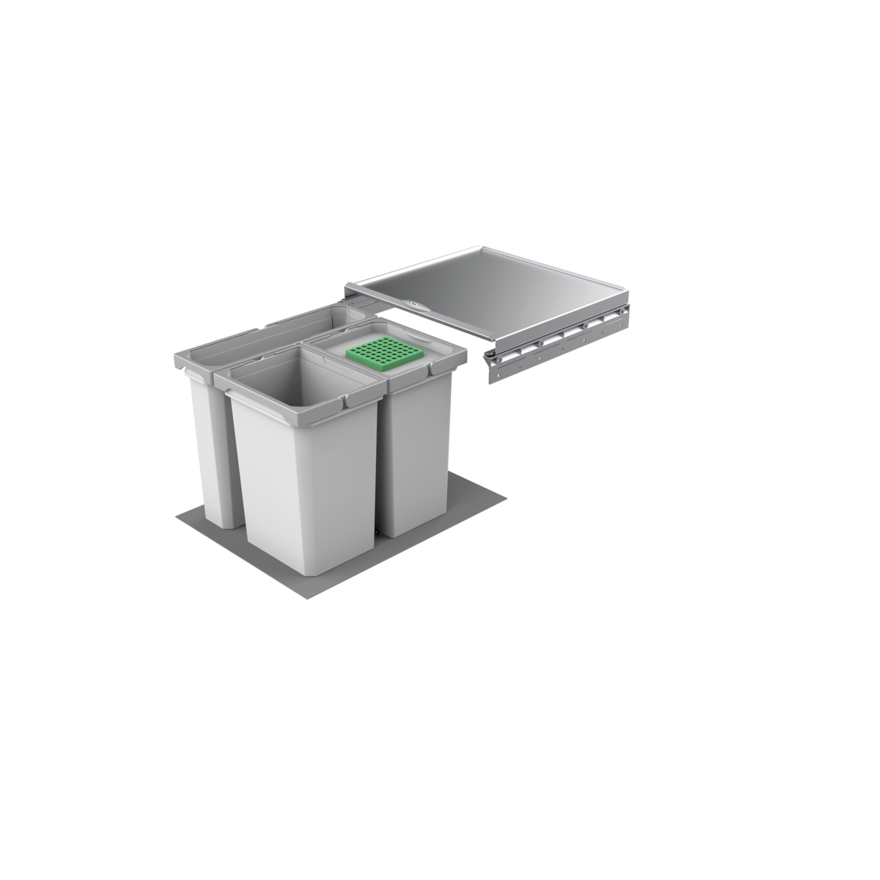 Cox® Box 360 S/450-3, met biologisch deksel, lichtgrijs