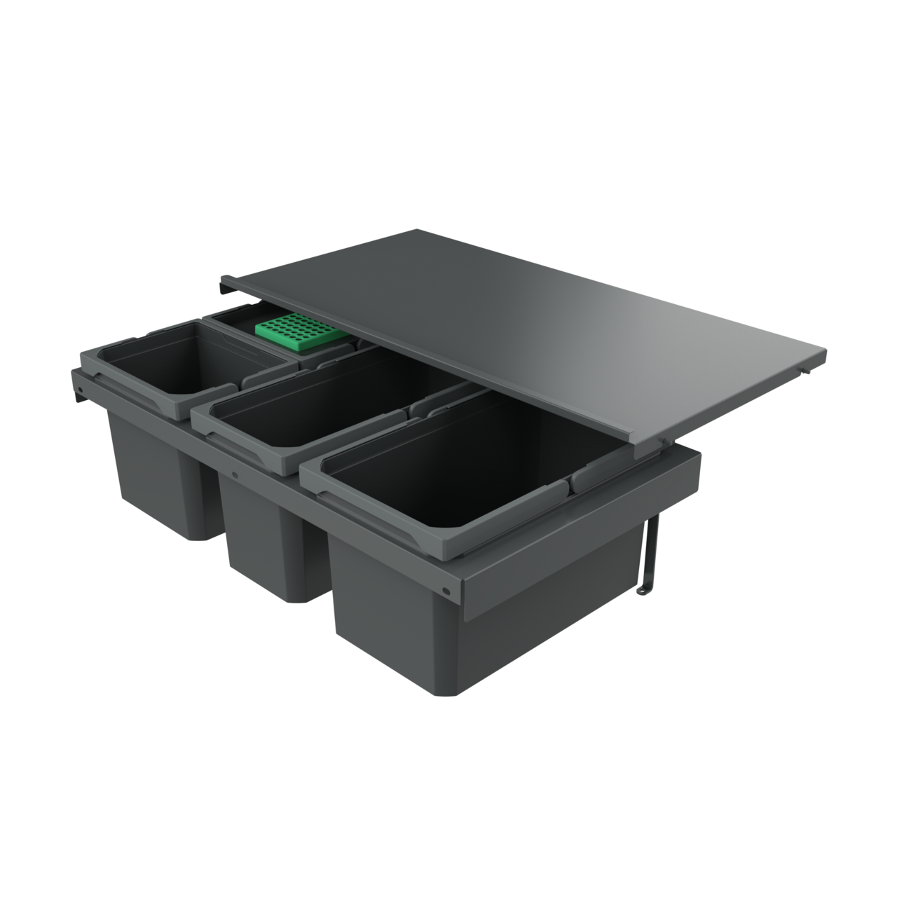 Cox Stand-UP® 250 S/800-4, met biologisch deksel, antraciet, H 250 mm