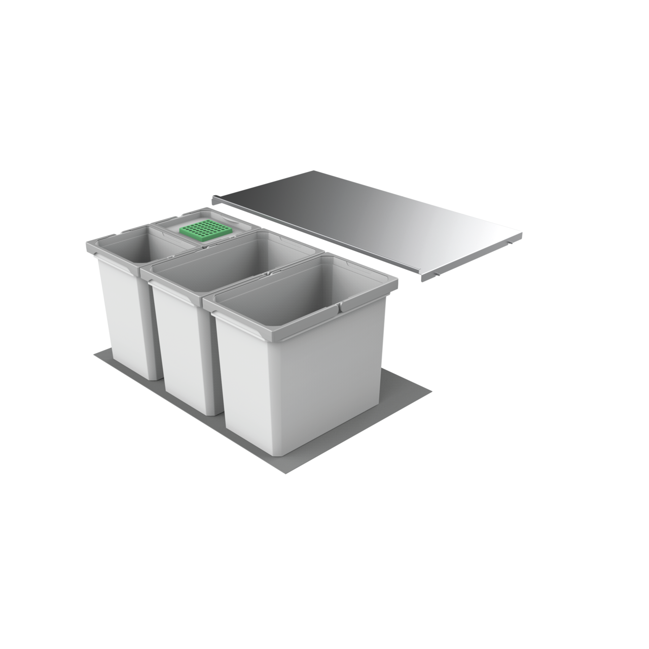 Cox® Box 350 S/800-4, with bio lid, light grey