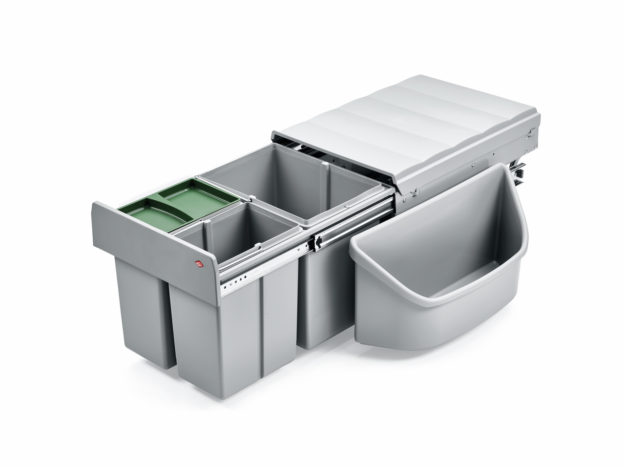 WESCO® Traditionline Trio-Master® Corner 360 S/400-3, mit Biodeckel, alugrau
