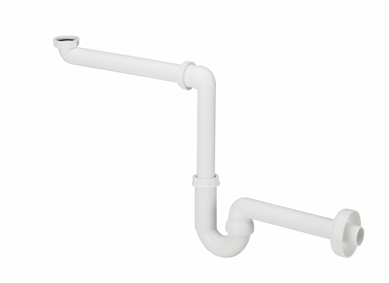  Pipe odour trap, white