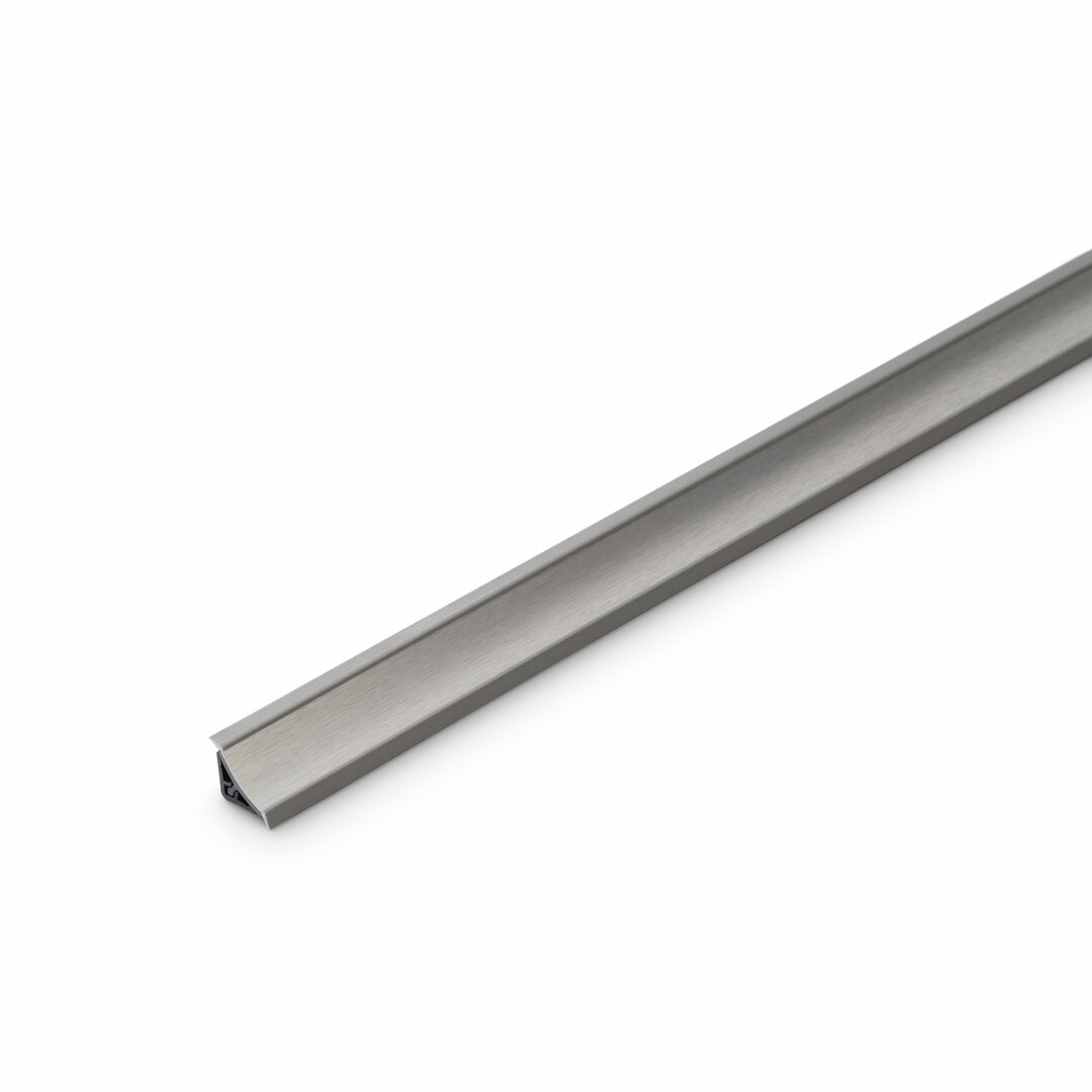 Wandaansluitprofiel Slim-Line Plus, roestvrij staalkleurig