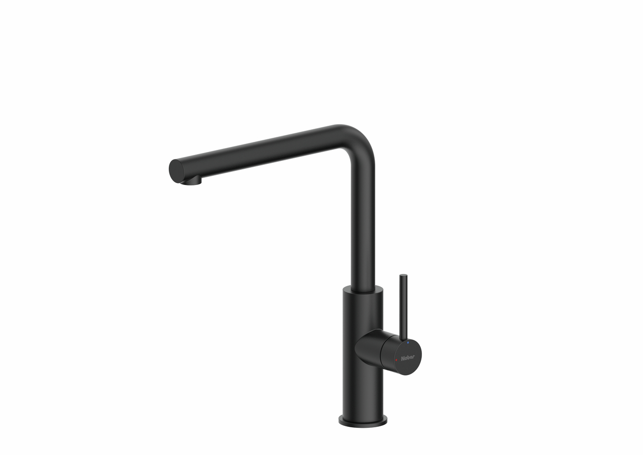 SERVIZIO Namor® 3, black matt, with laminar aerator, high pressure