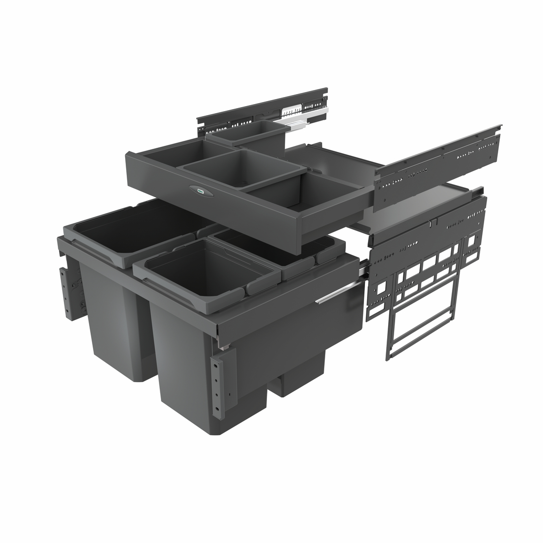 Cox® Base 360 S/600-3 avec Base-Board, sans couvercle bio, anthracite, H 460 mm
