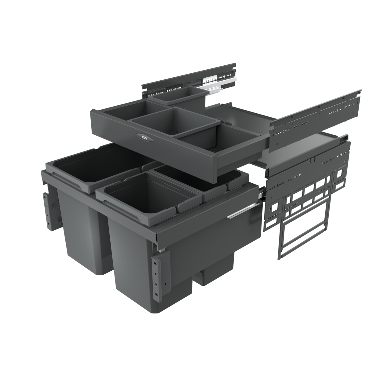 Cox® Base 360 S/600-3 mit Base-Board, ohne Biodeckel, anthrazit, H 460 mm