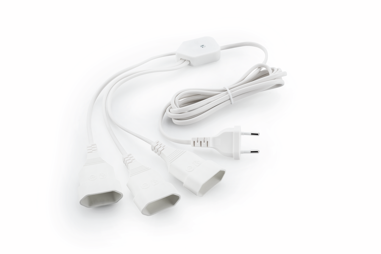 3-way distributor, white