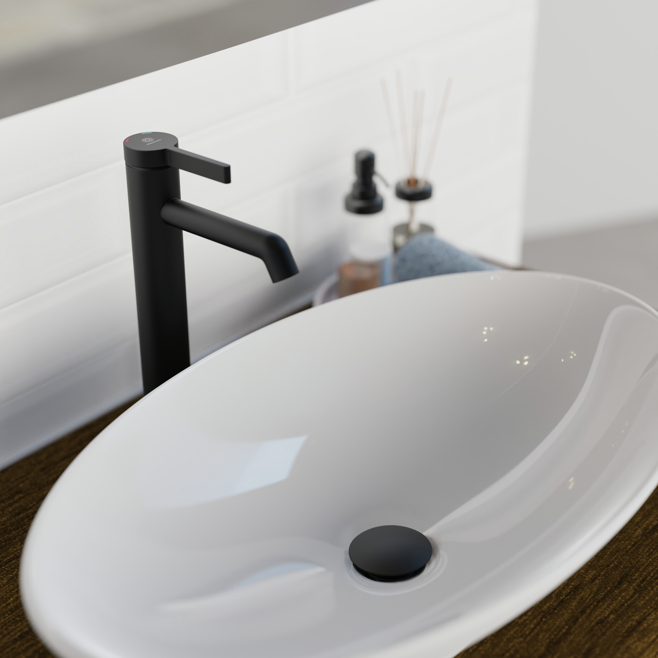Wasserwerk Fiora 2 bathroom, black matt, high pressure