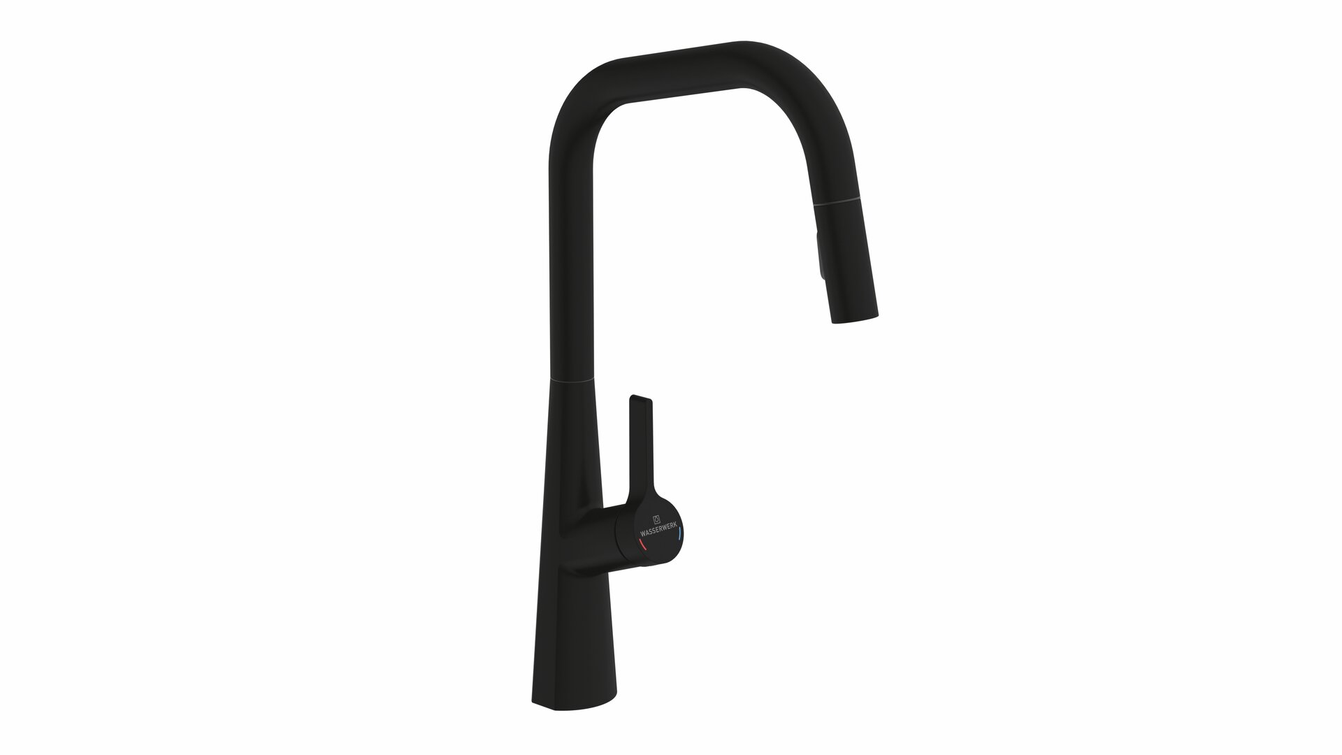Wasserwerk Kristea, black matt, high pressure