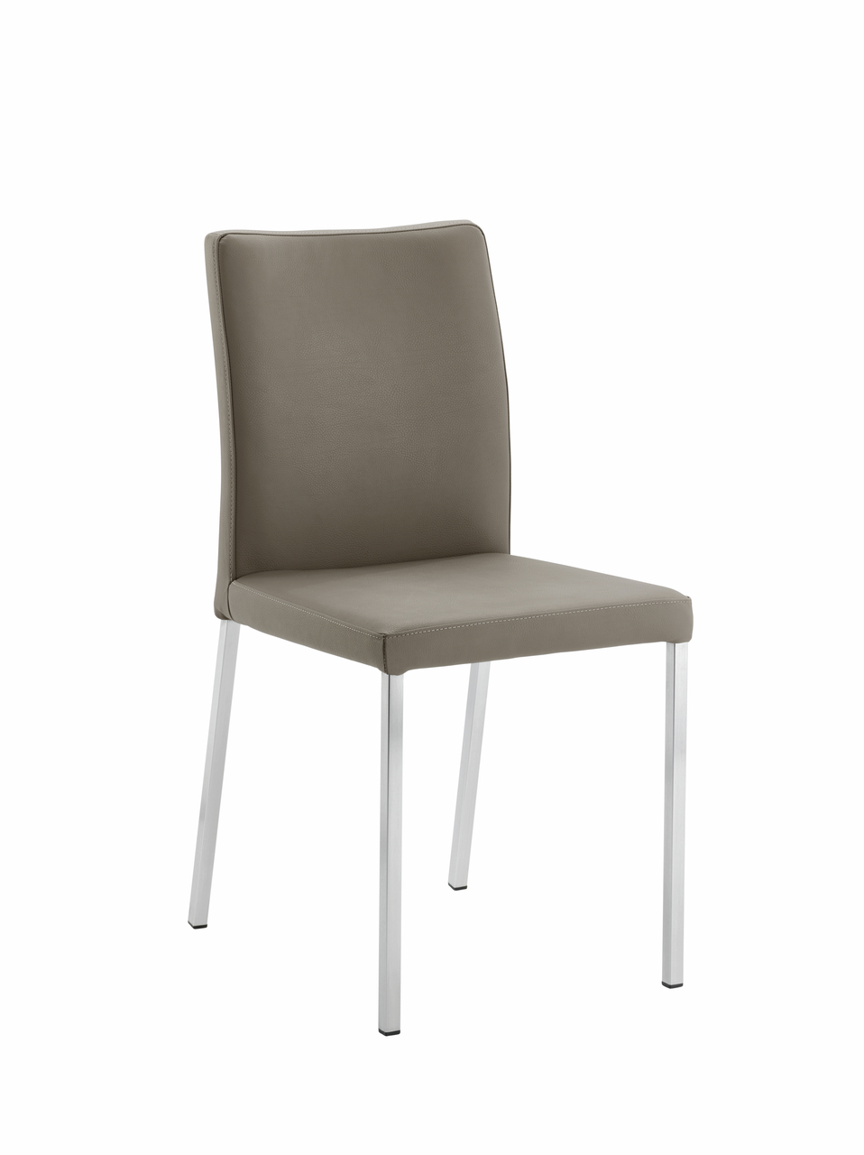 Borsa 1K, Chair, frame stainless steel, cover light mud (28004)