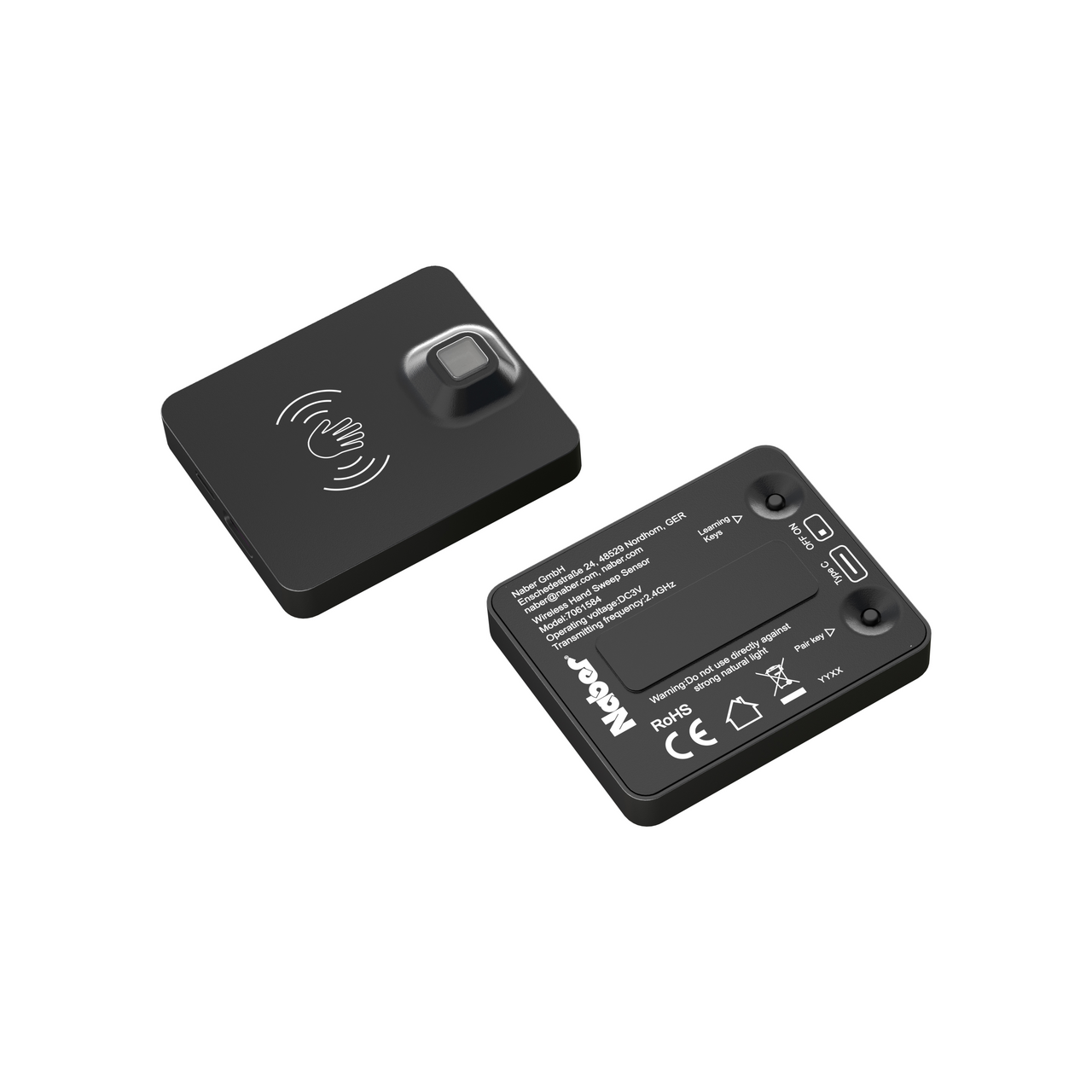 LIC 2.0 Pilote LED Capteur de gestes sans fil, noir