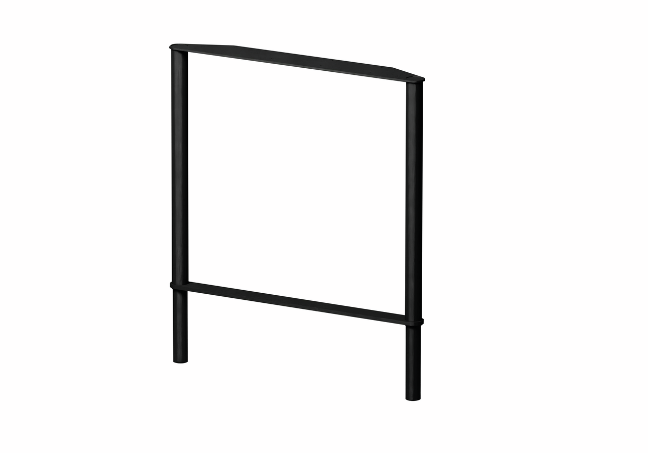 Patin de table Siena, noir mat