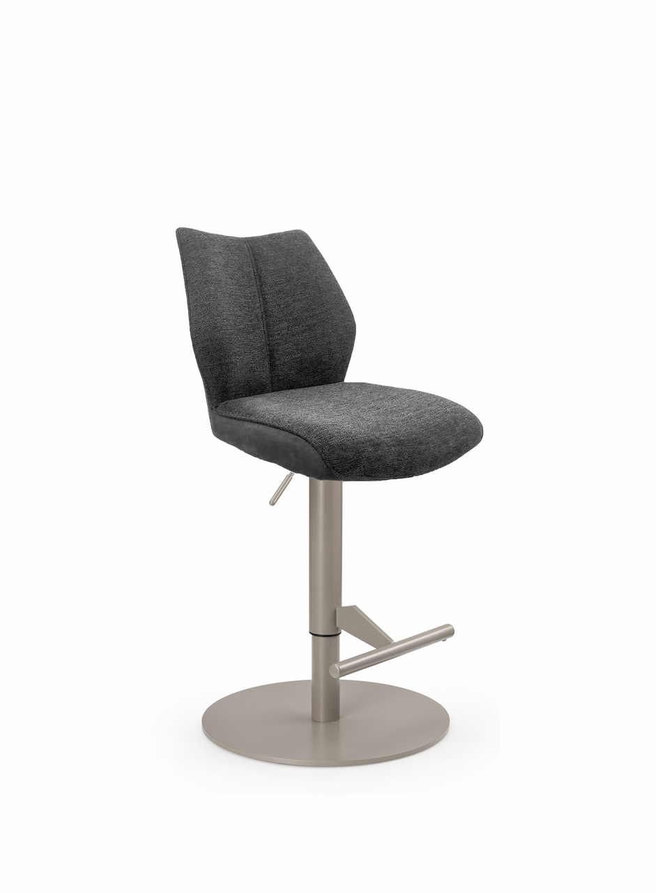 Stella S, frame pearl grey metallic, round, cover dark grey Stella S, frame pearl grey metallic, round, cover dark grey