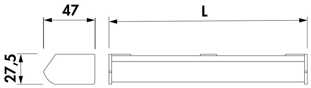 Velit Farbwechsel LED, L 1000 mm, 9,7 W