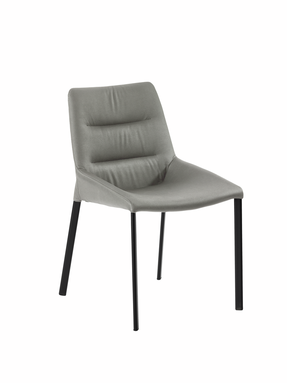 Rica K, onderstel zwart, bekleding lichtgrijs (31527)