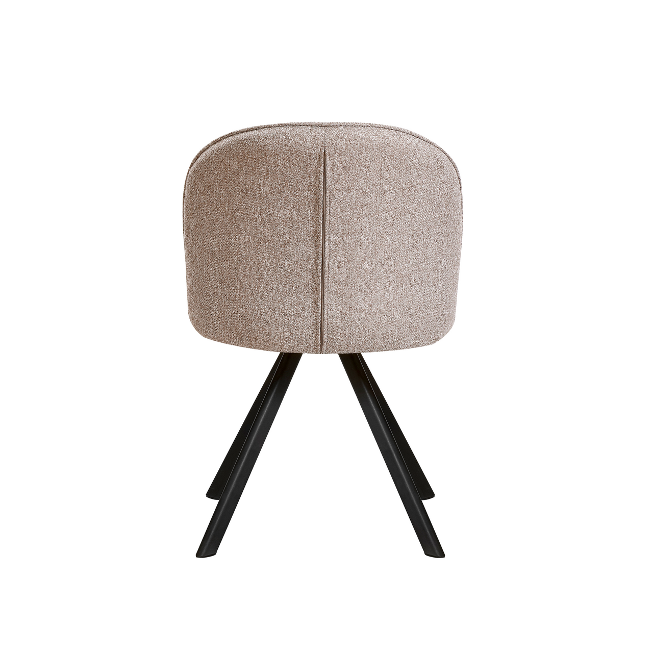 Brezo 1S, Gestell schwarz matt, starr, Bezug sand meliert