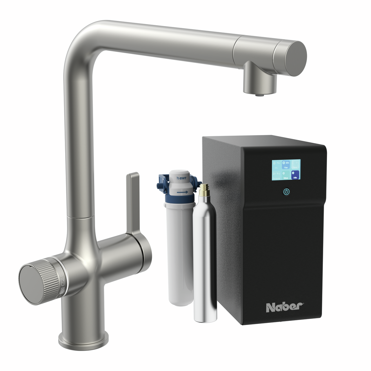 LINEA Aqvella System, edelstahlfarbig, Hochdruck LINEA Aqvella System, edelstahlfarbig, Hochdruck