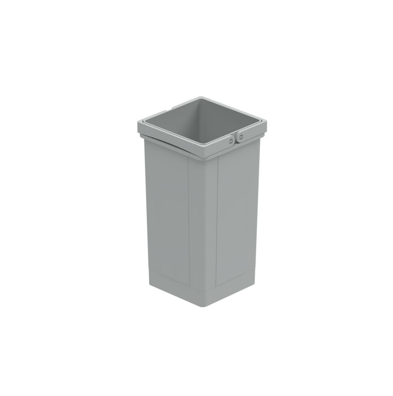 WESCO® Double handle bin, aluminium grey, 5 l