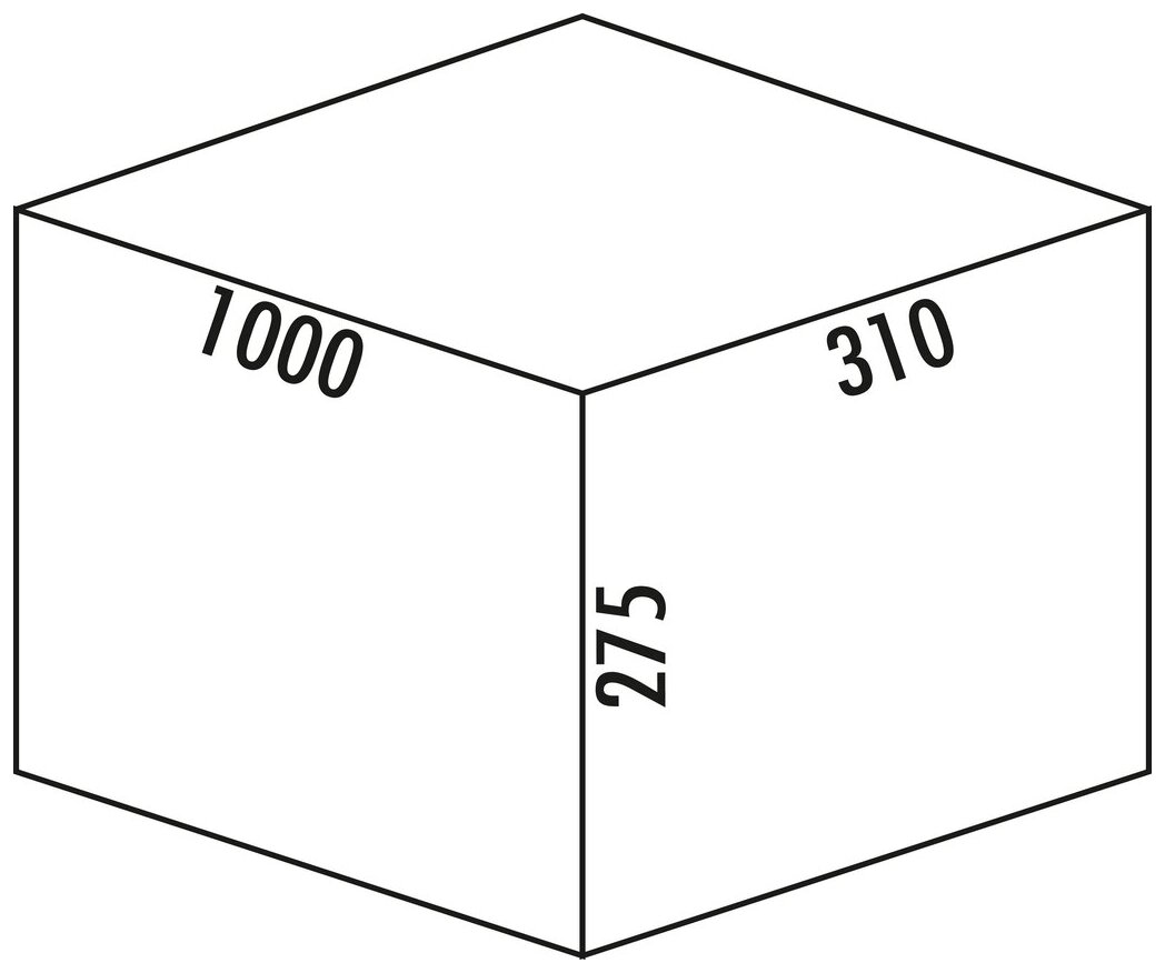 Cox® Box 275 K/1000-4, met biologisch deksel, lichtgrijs