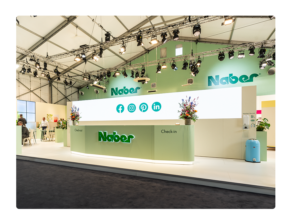 Naber exhibition stand at area30, 2023