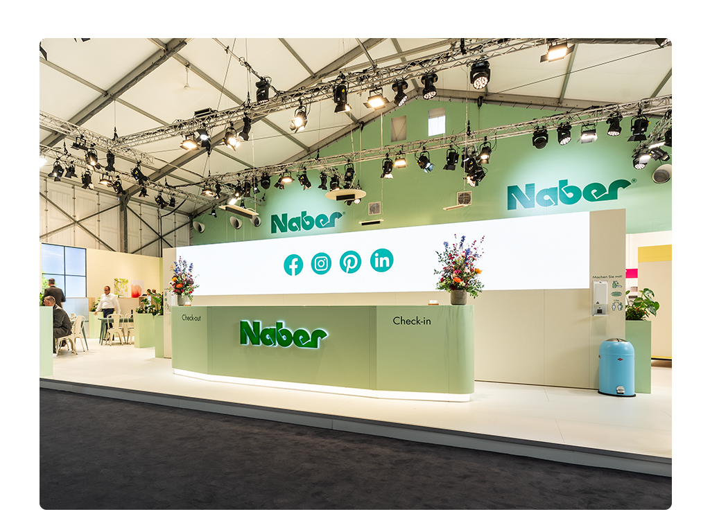 Naber Messestand auf der area30, 2023 Naber Messestand auf der area30, 2023