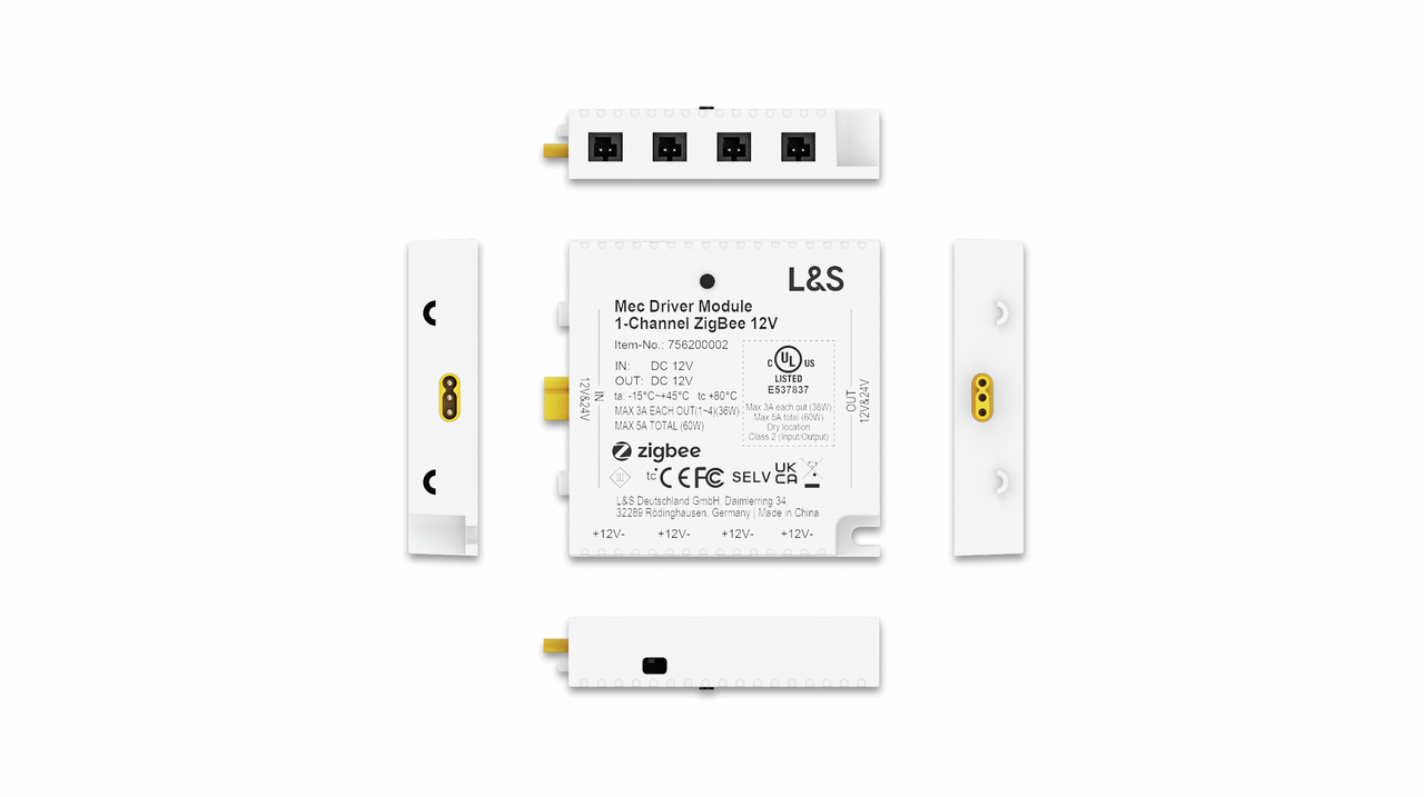 MEC Driver LED 1-channel module radio/ZigBee, 12 V MEC Driver LED 1-channel module radio/ZigBee, 12 V