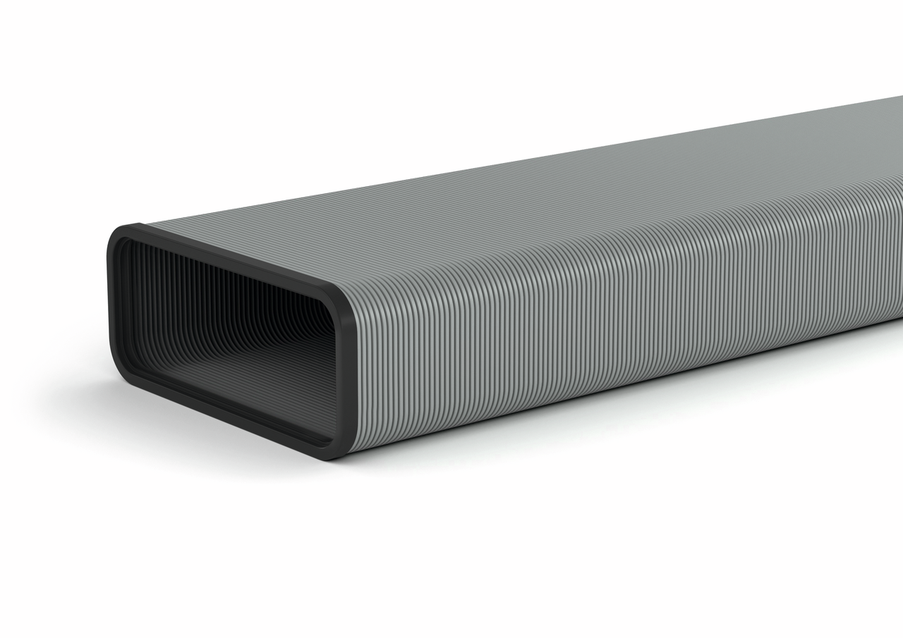 STEEL flow SF-VRO flex 150 vlakke buis, L 500 mm, aluminium