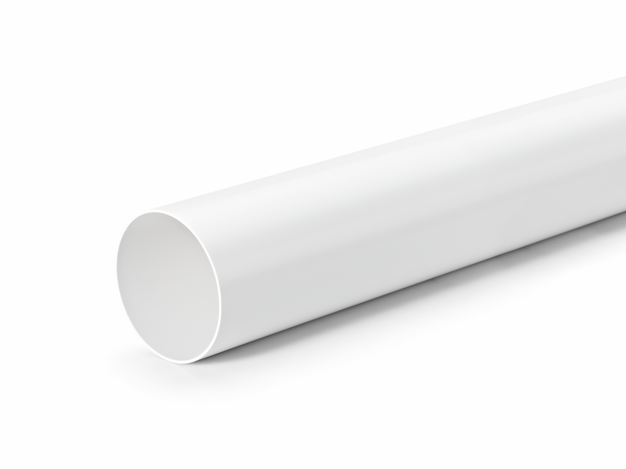 Round pipe 100, white, L 350 mm
