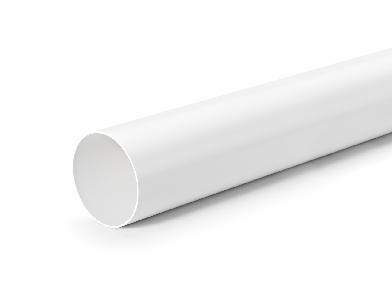 Round pipe 100, L 350 mm, white