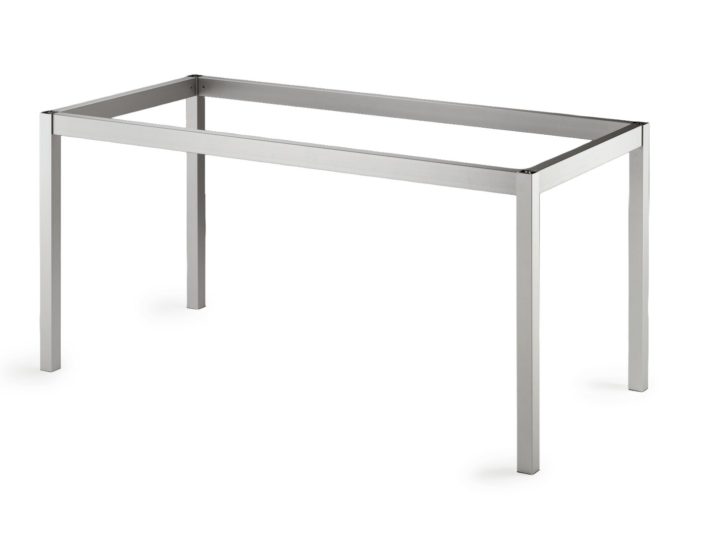 WESCO® Tischgestell TG40, edelstahlfarbig gebürstet, B 1960 mm, T 710 mm