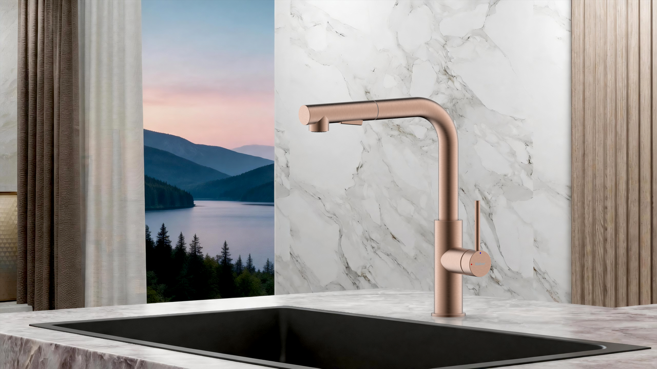 SERVIZIO Namor® 4, rosé-gold, high pressure