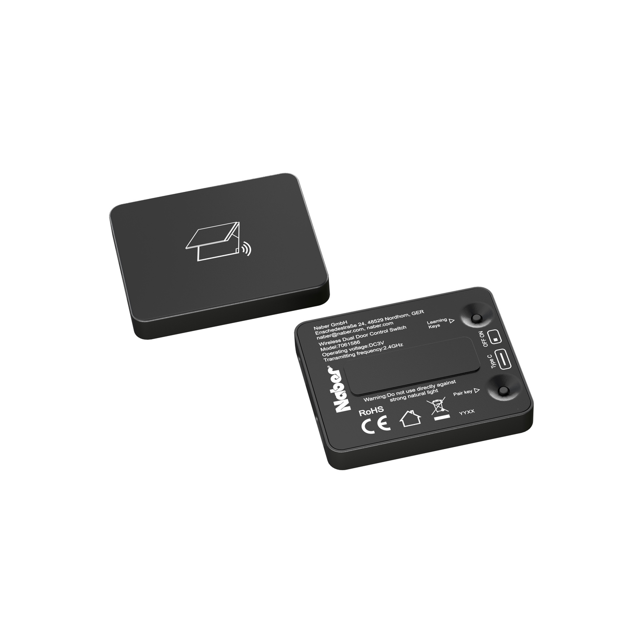 LIC 2.0 Pilote LED Capteur de porte sans fil, noir