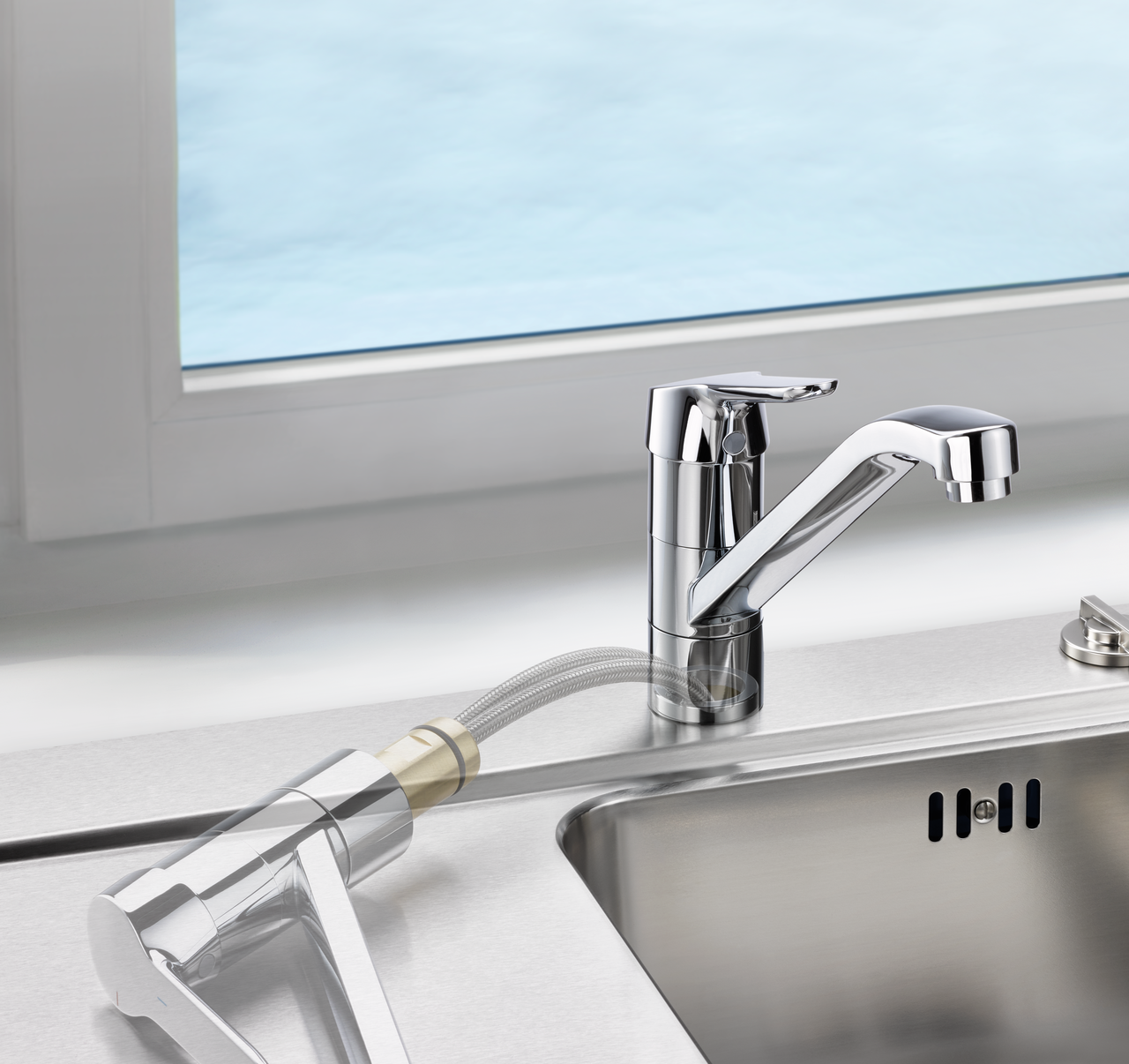 Ideal Standard Ceraflex 5 window fitting, chrome, high pressure