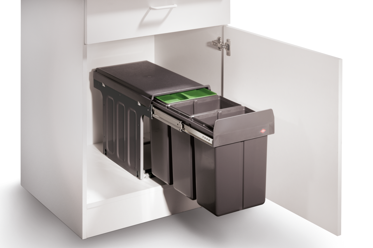 WESCO® Profiline Trio-Boy® 345 S/300-3, with bio lid, anthracite