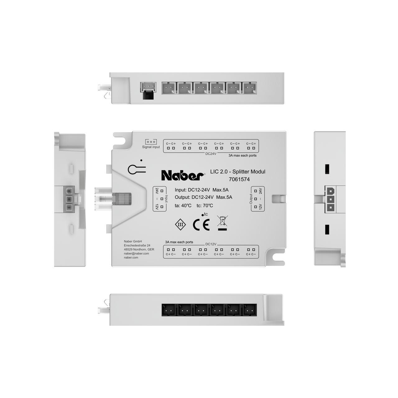 Module de répartition LIC 2.0 Driver LED, 12/24 V