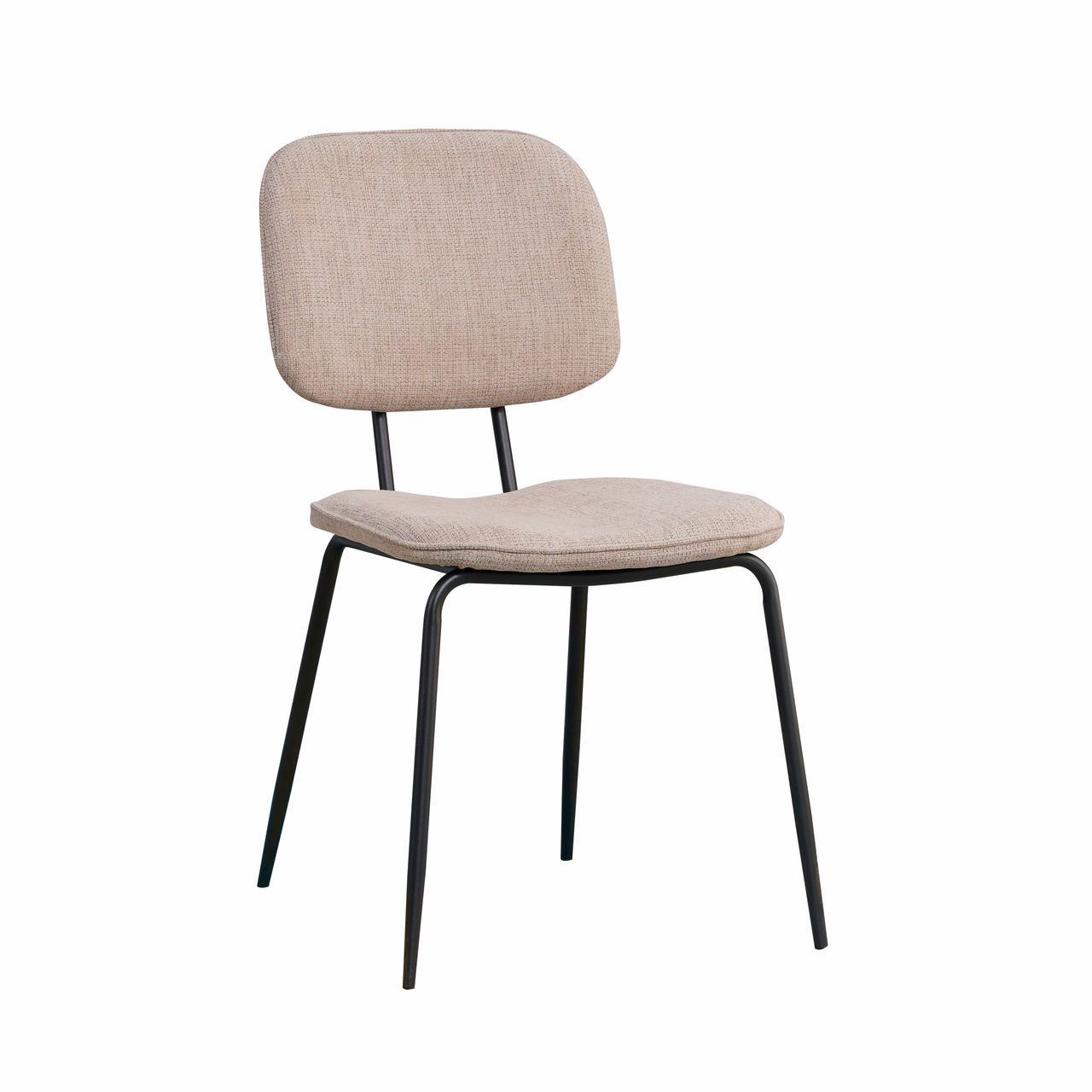 Aiden 1R, onderstel zwart, bekleding taupe (01)